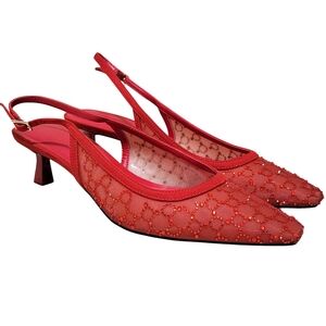 Gemini Mid Heel Slingback Pumps